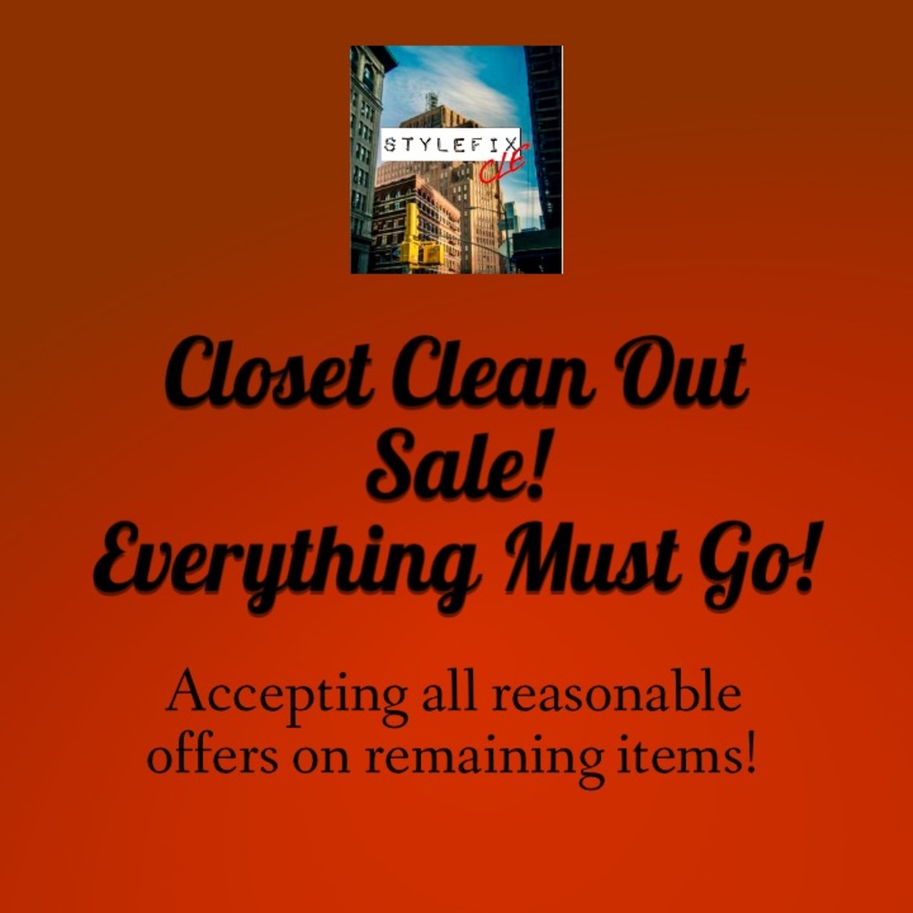 Closet Clear Out Sale!